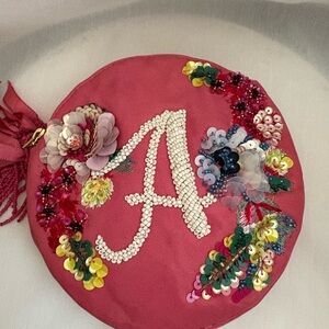 Anthropologie x Anna Harlow Russo Embellished Leather Clutch